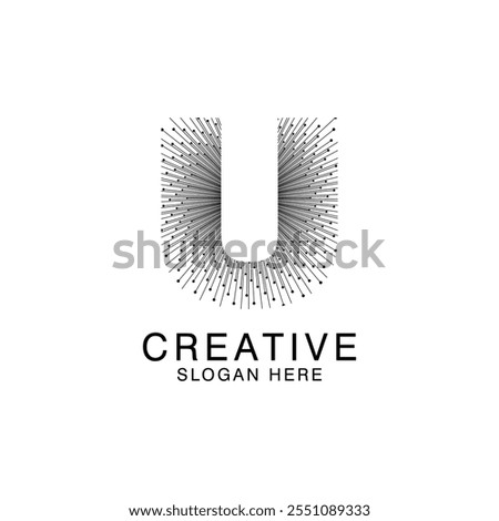 Unique Modern Creative elegant letter U logo Abstract template Design. Premium Monogram Vector