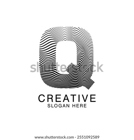 Unique Modern Creative elegant letter Q logo Abstract template Design. Premium Monogram Vector