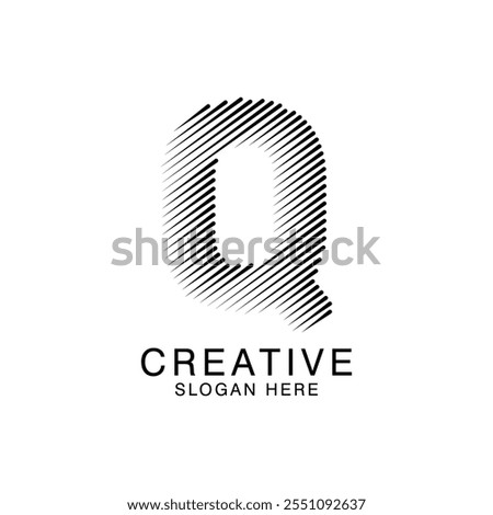 Unique Modern Creative elegant letter Q logo Abstract template Design. Premium Monogram Vector