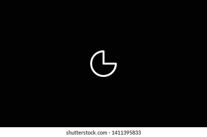 Unique modern creative elegant luxurious artistic black and white color G initial based letter icon logo