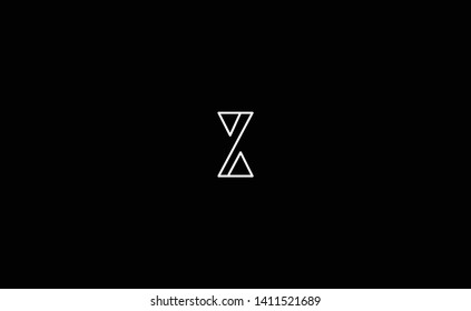 Unique modern creative elegant luxurious artistic black and white color Z initial based letter icon logo