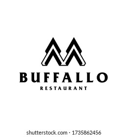 Unique modern creative elegant luxurious artistic black and white color M initial based letter icon logo.