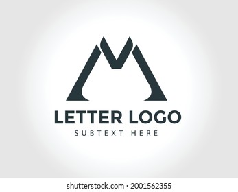 Unique modern creative elegant luxurious artistic black and gold color M initial based letter icon logo.
