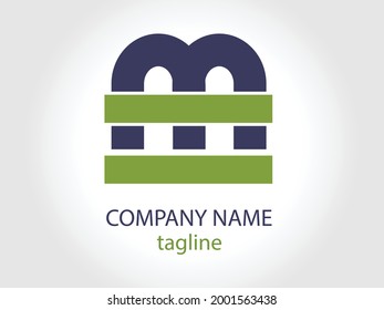 Unique modern creative elegant luxurious artistic black and gold color M initial based letter icon logo.