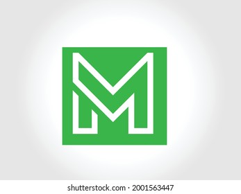 Elegante, creativo y exclusivo, lujoso y artístico color negro y oro logotipo de letra M inicial.