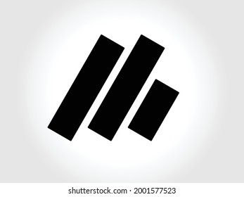 Unique modern creative elegant luxurious artistic black and gold color M initial based letter icon logo.