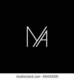 Creative Minimalist Letter M Logo Design Stock Vector (Royalty Free ...