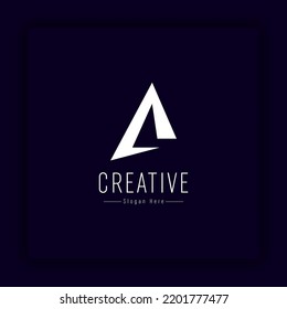 Unique modern creative initial letter A and mountain icon. Suitable for mountaineering communities, outdoor companies, nature lovers