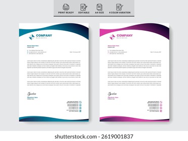 unique Modern creative letterhead item