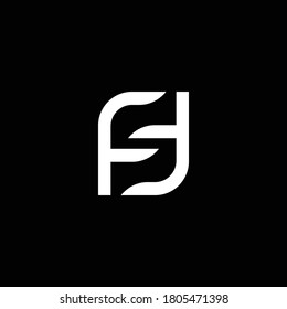 Unique Modern Creative Logo Design Letter FF FSF FST FT Vector