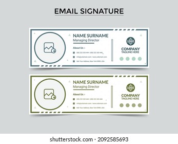 Unique, Modern, Creative and Professional Email Signature Designs For Your Business and Personal Use.