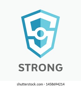 Unique modern creative trendy business brands white color S initial based letter icon logo.