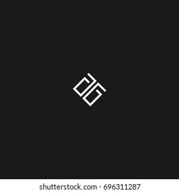 Unique modern creative unusual connected artistic black and white color TB B T initial based letter icon logo.