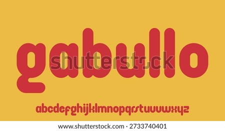 Unique and modern display alphabet vector type set