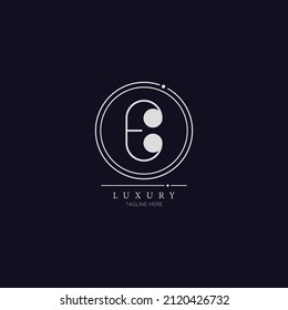 Unique modern E Letter Business Logo Design Alphabet Icon Vector Symbol. Creative elegant letter E logo template.