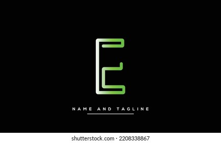 Einzigartiges, modernes E Letter Business Logo Design Alphabet Symbol Vektorsymbol. Kreativ elegante Buchstaben E Logo Vorlage.