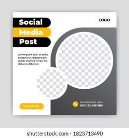 Unique Modern Editable Social Media banner template. Anyone can use this Easy Design Promotion web banner for social media. Modern elegant sales and discount promotions - Vector.