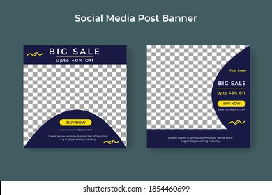 Einzigartige Modern Editable Social Media Banner-Vorlage. Jeder kann diesen Easy Design Promotion Webbanner für soziale Medien verwenden. Moderne, elegante Verkaufs- und Rabattangebote