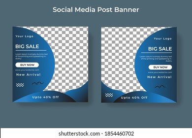 Unique Modern Editable Social Media banner template. Anyone can use this Easy Design Promotion web banner for social media. Modern elegant sales and discount promotions