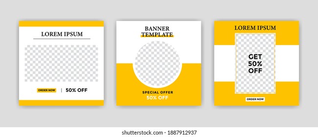 Unique Modern Editable Social Media banner template. Anyone can use this Easy Design Promotion web banner for social media. Modern elegant sales and discount promotions - Vector.