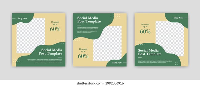 Plantilla de banner de medios sociales editable en estilo moderno. Cualquiera puede usar este banner web de Promoción de diseño fácil para los medios sociales. Modernas y elegantes promociones de ventas y descuentos - Vector.
