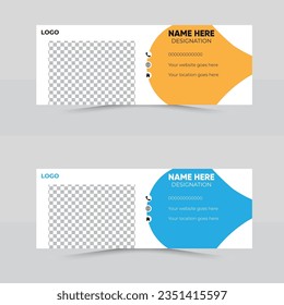 unique modern email signature design 