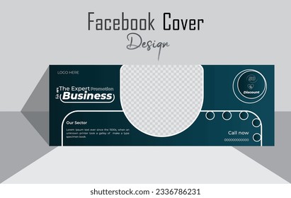 Einzigartiges modernes Design der Facebook-Cover-Vorlage.