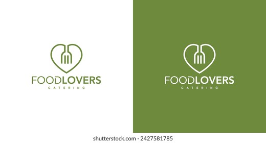  Unique and modern Food lover logo design 2