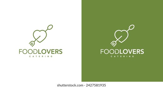  Unique and modern Food lover logo design