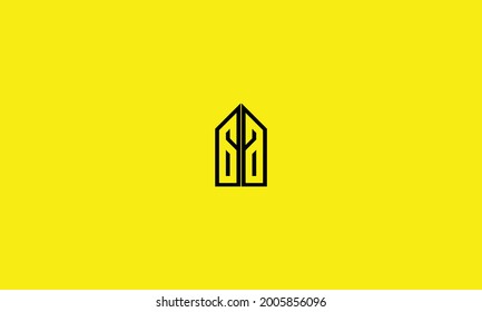 Einzigartige moderne geometrische, elegante Buchstaben Ein Logo-Vorlage. Vektorsymbol AA.CANDLE, STEIN
