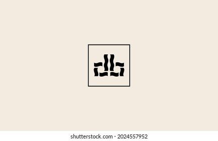 Plantilla de logotipo DB OR D de letras elegantes y creativas geométricas únicas. Icono del vector.
