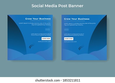 Unique Modern geometric Editable Social Media banner template. Anyone can use this Easy Design Promotion web banner for social media. Modern elegant sales and discount promotions