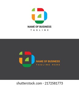 Unique and modern geometrical logo for company