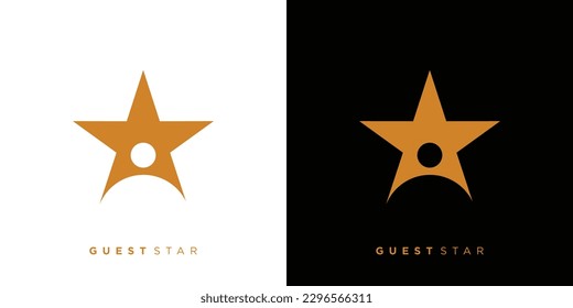 Unique and modern guest star logo design