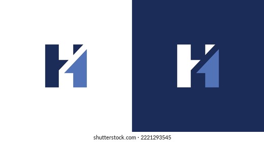 Unique and modern H1 initial logo design