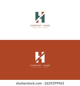 Unique and modern H1 initial logo design
