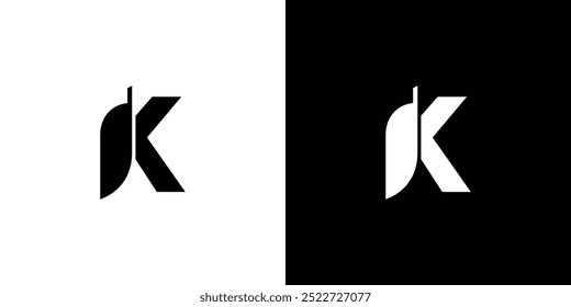 Unique and modern initial K knife logo design 