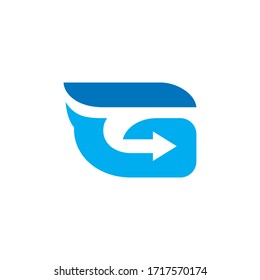 a unique and modern initial logo for a brand.