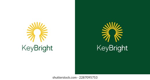 Unique and modern key to success logo design