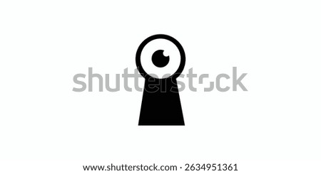 Unique and modern key witness logo design