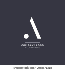 Unique modern A Letter Business Logo Design Alphabet Icon Vector Symbol. Creative elegant letter A logo template.