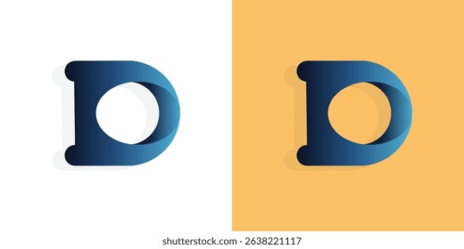 unique and modern letter D logo