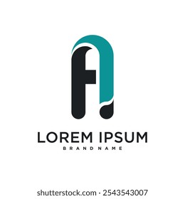 Unique modern letter A logo design. Premium Vector