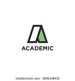 Unique modern A letter logo template