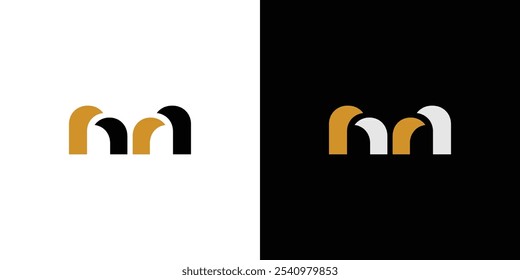 Unique and modern letter M logo design