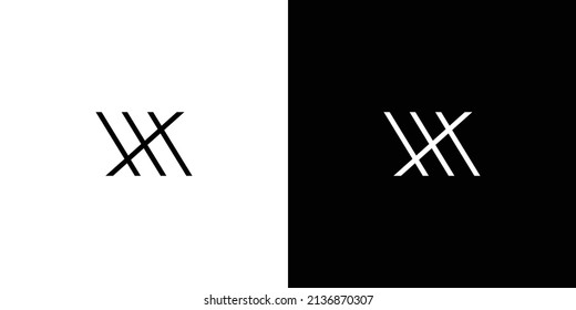 Unique and Modern letter MX initials logo design