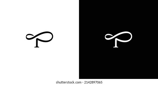 Unique and modern letter P infinity logo design