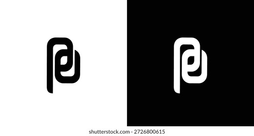 Einzigartiger und moderner Buchstabe PO Initialen Logo Design