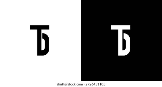 Einzigartiger und moderner Buchstabe Tb Initialen Logo-Design