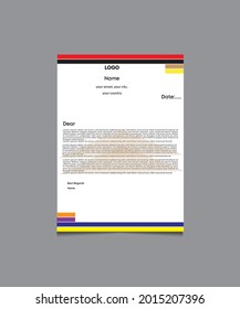 Unique and modern Letterhead Design template